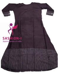 Gorgeous Stitched Kurti with Mirror Work - Coffee Brown, Red, Green & Black